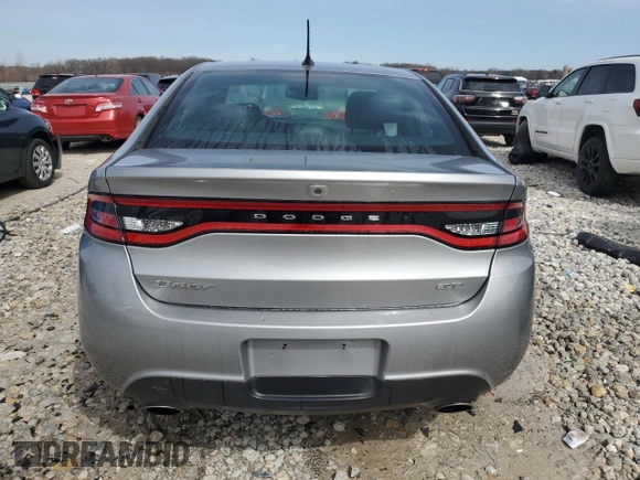 2016 Dodge Dart GT with VIN 1C3CDFEB5GD750807, listed as a Copart auction lot 51497595 with 122,913 mi miles and Clean Title. Bid and sale history available at carsss.com. Image 6.