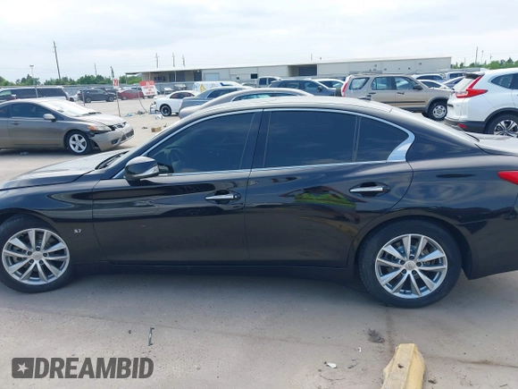 2015 Infiniti Q50 Premium with VIN JN1BV7AP1FM342558, listed as a IAAI auction lot 41975803 with 140,603 mi miles. Bid and sale history available at carsss.com. Image 14.