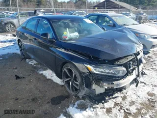 2018 Honda Accord Sedan Sport 1.5T with VIN 1HGCV1F39JA114596, listed as a IAAI auction lot 41466308 with 100,333 mi miles. Bid and sale history available at carsss.com. Image 1.