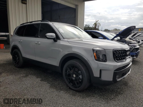 2024 Kia Telluride SX X-Line with VIN 5XYP5DGC0RG543458, listed as a Copart auction lot 81032644 with 18 mi miles and Salvage Title. Bid and sale history available at carsss.com. Image 4.