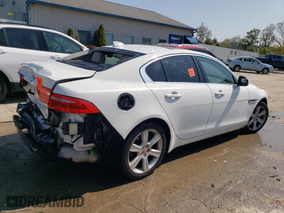 2018 Jaguar XE 25t Prestige with VIN SAJAK4FX4JCP41232, listed as a Copart auction lot 71660334 with 53,207 mi miles and Salvage Title. Bid and sale history available at carsss.com. Image 3.