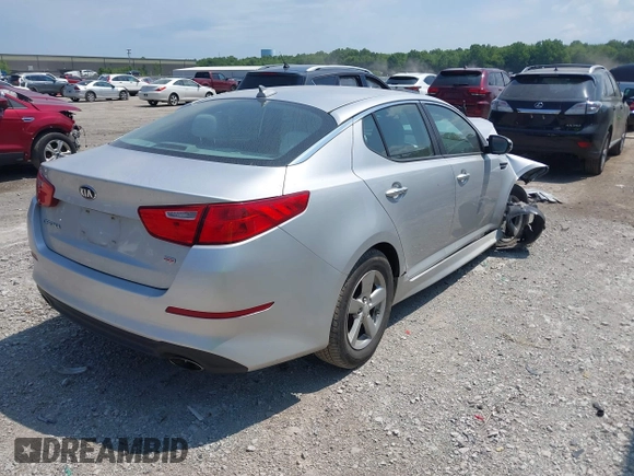 2014 Kia Optima LX with VIN 5XXGM4A76EG316577, listed as a IAAI auction lot 42594090 with 68,979 mi miles and . Bid and sale history available at DreamBid. Image 4.