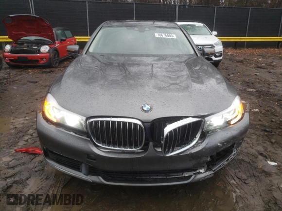 2018 BMW 7 Series 740i xDrive with VIN WBA7E4C57JGV23665, listed as a Copart auction lot 78676003 with 65,804 mi miles. Bid and sale history available at carsss.com. Image 5.