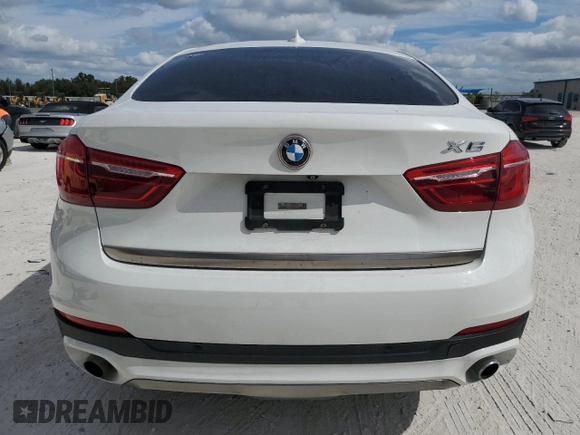2015 BMW X6 xDrive35i with VIN 5UXKU2C51F0N76753, listed as a Copart auction lot 73558353 with 66,019 mi miles. Bid and sale history available at carsss.com. Image 6.