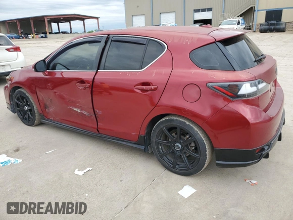 2011 Lexus CT 200h with VIN JTHKD5BH4B2039483, listed as a Copart auction lot 55633395 with Not provided miles and Clean title. Bid and sale history available at DreamBid. Image 2.