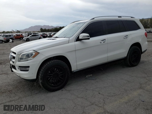2014 Mercedes-Benz GL 450 z VIN 4JGDF7CE4EA314084, wystawiony jako Copart lot #59593195 z przebiegiem 161 026 mil mil oraz Szkoda całkowita • Salvage title. Historia ofert i sprzedaży dostępna na DreamBid. Obrazek 1.
