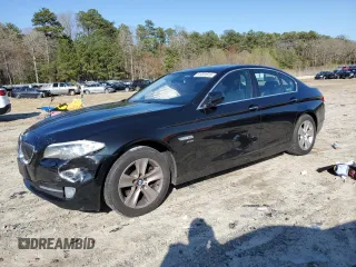 2012 BMW 5 Series 528i xDrive with VIN WBAXH5C51CDW06624, listed as a Copart auction lot 51201615 with 0 mi miles and Salvage Title. Bid and sale history available at carsss.com. Image 1.