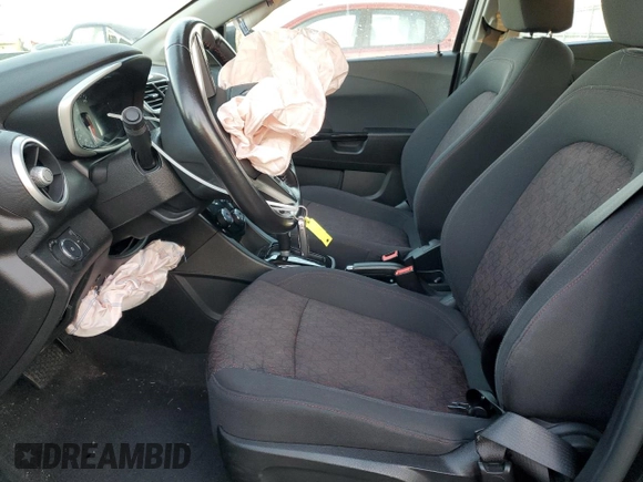 2017 Chevrolet Sonic LT with VIN 1G1JD6SB2H4161473, listed as a Copart auction lot 42827965 with 0 mi miles and Salvage Title. Bid and sale history available at carsss.com. Image 7.