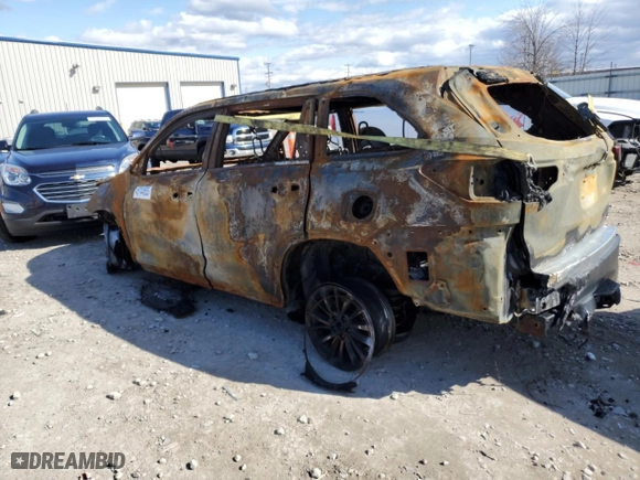 2019 Toyota Highlander SE with VIN 5TDJZRFH1KS579849, listed as a Copart auction lot 45744865 with 0 mi miles and Non Repairable. Bid and sale history available at carsss.com. Image 2.