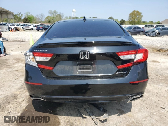 2019 Honda Accord Sport with VIN 1HGCV1F34KA037329, listed as a Copart auction lot 50502635 with 129,638 mi miles and Salvage Title. Bid and sale history available at DreamBid. Image 6.