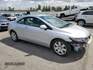 2009 Honda Civic Cpe LX with VIN 2HGFG12629H512043, listed as a Copart auction lot 52308725 with 134,645 mi miles and Salvage Title. Bid and sale history available at carsss.com. Image 4.