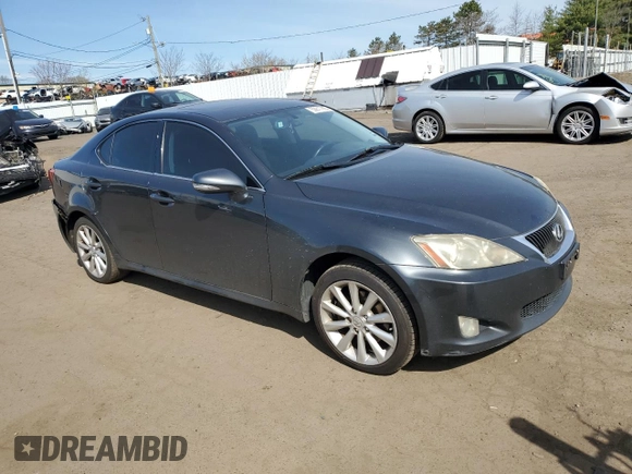 2009 Lexus IS 250 with VIN JTHCK262692030311, listed as a Copart auction lot 53617995 with 228,924 mi miles and Salvage Title. Bid and sale history available at DreamBid. Image 4.