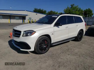 2018 Mercedes-Benz GLS 63 AMG z VIN 4JGDF7FE8JB083917, wystawiony jako Copart lot #60448805 z przebiegiem 69 192 mil mil oraz Czysty tytuł • Clean title. Historia ofert i sprzedaży dostępna na DreamBid. Obrazek 1.