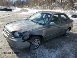 2003 Hyundai Accent GL with VIN KMHCG45C33U469496, listed as a Copart auction lot 45926595 with 77,737 mi miles and Salvage Title. Bid and sale history available at carsss.com. Image 1.