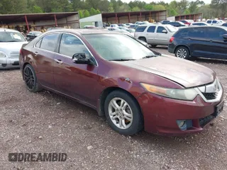 2009 Acura TSX with VIN JH4CU26699C033839, listed as a IAAI auction lot 41911985 with 163,987 mi miles. Bid and sale history available at carsss.com. Image 1.
