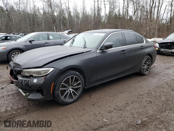 2021 BMW 3 Series 330i xDrive with VIN 3MW5R7J0XM8B98047, listed as a Copart auction lot 82392774 with 0 mi miles and Salvage Title. Bid and sale history available at carsss.com. Image 1.
