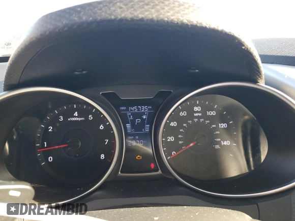 2012 Hyundai Veloster w/Gray Int with VIN KMHTC6AD0CU066677, listed as a Copart auction lot 46418575 with 145,735 mi miles and Salvage title. Bid and sale history available at DreamBid. Image 9.