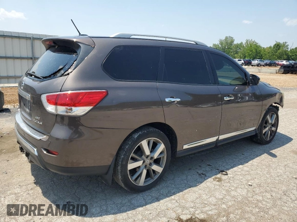 2015 Nissan Pathfinder S with VIN 5N1AR2MM1FC616327, listed as a Copart auction lot 59790175 with 141,116 mi miles and Salvage title. Bid and sale history available at DreamBid. Image 3.