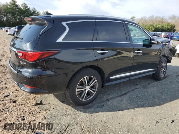 2019 Infiniti QX60 Luxe with VIN 5N1DL0MM1KC519125, listed as a Copart auction lot 49373635 with 71,673 mi miles and Salvage Title. Bid and sale history available at DreamBid. Image 3.