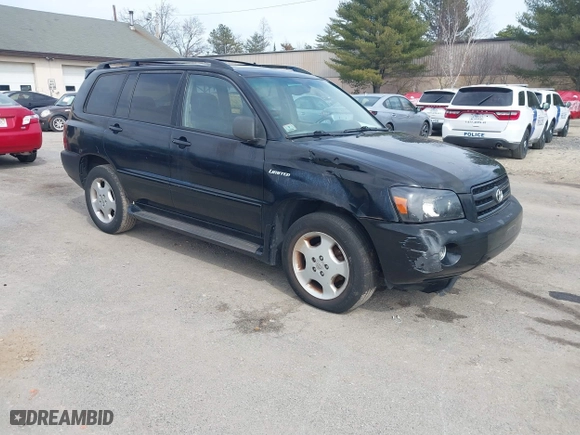2004 Toyota Highlander with VIN JTEEP21A740003967, listed as a IAAI auction lot 41835429 with 220,906 mi miles. Bid and sale history available at carsss.com. Image 1.