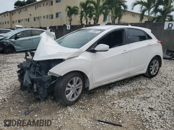 2013 Hyundai Elantra GT with VIN KMHD35LE7DU026988, listed as a Copart auction lot 72933624 with 0 mi miles and Salvage Title. Bid and sale history available at carsss.com. Image 1.