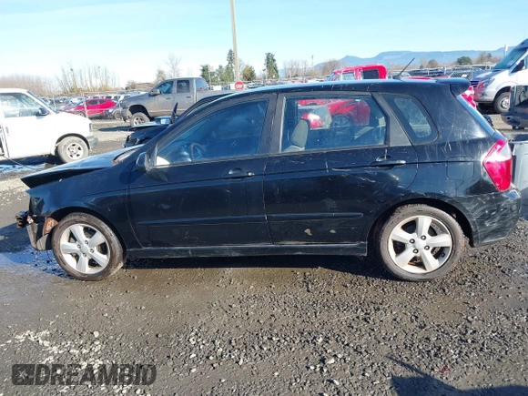 2008 Kia Spectra with VIN KNAFE162485017888, listed as a IAAI auction lot 41334351 with 195,280 mi miles. Bid and sale history available at carsss.com. Image 15.