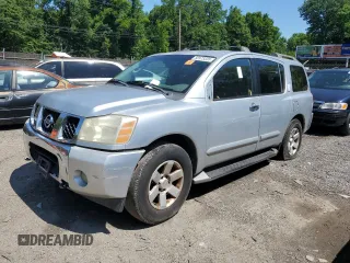 2004 Nissan Armada LE z VIN 5N1AA08BX4N717338, wystawiony jako Copart lot #58975335 z przebiegiem Nie podano mil oraz Szkoda całkowita • Salvage title. Historia ofert i sprzedaży dostępna na DreamBid. Obrazek 1.