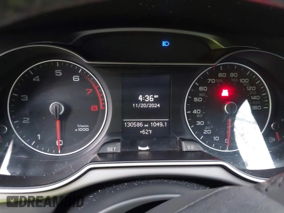 2014 Audi A4 Premium with VIN WAUBFAFL6EA030827, listed as a IAAI auction lot 40898053 with 130,586 mi miles. Bid and sale history available at carsss.com. Image 7.