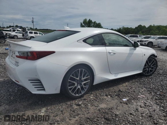 2015 Lexus RC 350 F Sport with VIN JTHHE5BC8F5000511, listed as a Copart auction lot 61220175 with 93,587 mi miles and Salvage title. Bid and sale history available at DreamBid. Image 3.