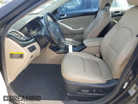 2014 Kia Cadenza Premium with VIN KNALN4D79E5120531, listed as a Copart auction lot 45104745 with Not Provided miles and Salvage Title. Bid and sale history available at DreamBid. Image 7.