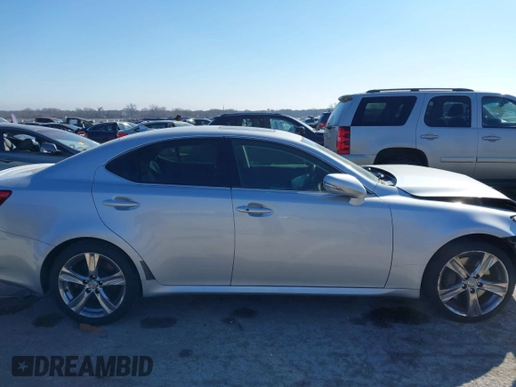 2011 Lexus IS with VIN JTHBE5C23B5027895, listed as a IAAI auction lot 41644708 with 166,061 mi miles. Bid and sale history available at carsss.com. Image 13.