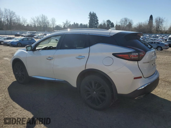 2019 Nissan Murano Platinum z VIN 5N1AZ2MS6KN103426, wystawiony jako Copart lot #47499375 z przebiegiem 98 929 mil mil oraz Szkoda całkowita • Salvage title. Historia ofert i sprzedaży dostępna na DreamBid. Obrazek 2.