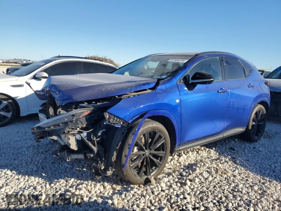2022 Lexus NX with VIN JTJKKCFZ1N2007252, listed as a Copart auction lot 87088284 with 38,998 mi miles and Salvage Title. Bid and sale history available at carsss.com. Image 1.