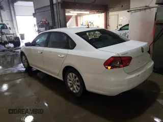 2013 Volkswagen Passat S with VIN 1VWAP7A34DC086352, listed as a Copart auction lot 47503005 with 121,106 mi miles and Clean title. Bid and sale history available at DreamBid. Image 2.