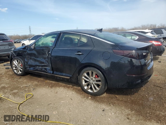 2014 Kia Optima SXL Turbo with VIN 5XXGR4A68EG283932, listed as a Copart auction lot 52962065 with 112,547 mi miles and Salvage title. Bid and sale history available at DreamBid. Image 2.
