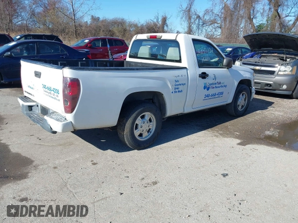 2008 Chevrolet Colorado LS with VIN 1GCCS149488178626, listed as a IAAI auction lot 41847804 with 182,497 mi miles and . Bid and sale history available at DreamBid. Image 4.