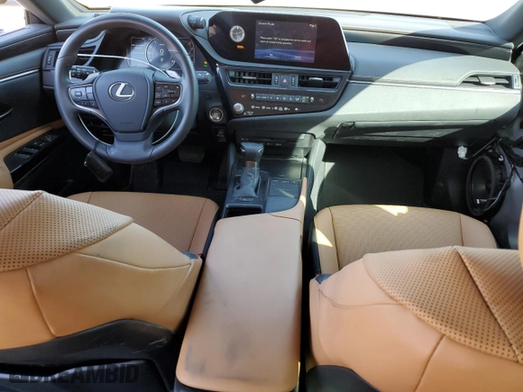 2022 Lexus ES with VIN 58ACZ1B10NU126958, listed as a Copart auction lot 49055705 with 38,167 mi miles and Salvage Title. Bid and sale history available at carsss.com. Image 8.