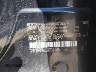 2017 Toyota RAV4 LE with VIN 2T3BFREV3HW645507, listed as a IAAI auction lot 41854391 with 199,272 mi miles. Bid and sale history available at carsss.com. Image 9.