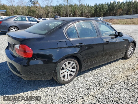 2007 BMW 3 Series 328xi with VIN WBAVC935X7KX58514, listed as a Copart auction lot 50539625 with 104,272 mi miles and Salvage Title. Bid and sale history available at carsss.com. Image 3.