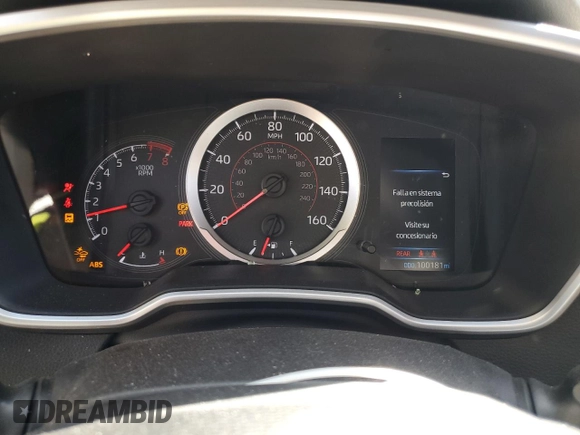 2019 Toyota Corolla Hatchback SE with VIN JTNK4RBE0K3016528, listed as a Copart auction lot 50712035 with 100,181 mi miles and Salvage Title. Bid and sale history available at carsss.com. Image 9.