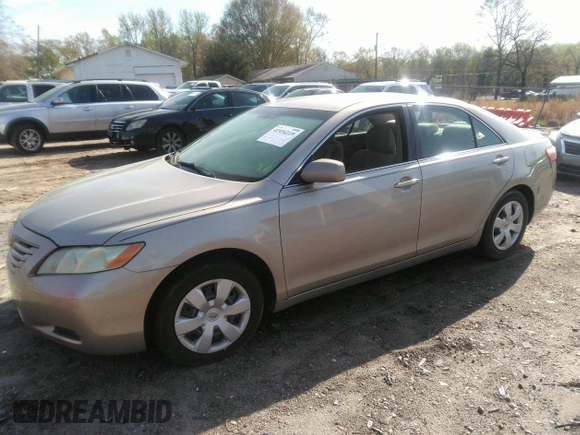 2007 Toyota Camry CE with VIN 4T1BE46K77U574068, listed as a IAAI auction lot 41934219 with 287,702 mi miles. Bid and sale history available at carsss.com. Image 2.