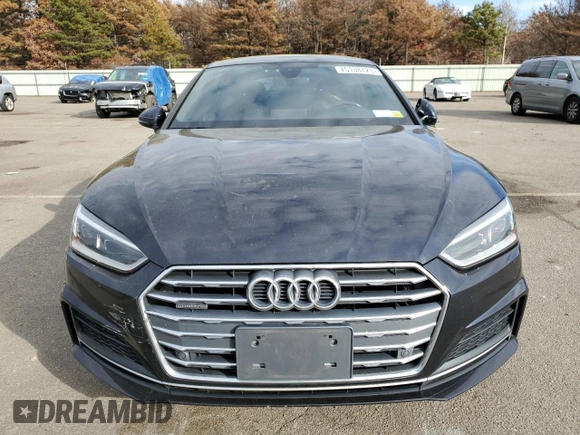 2018 Audi A5 Sportback Premium Plus with VIN WAUENCF54JA057838, listed as a Copart auction lot 75138723 with 0 mi miles. Bid and sale history available at carsss.com. Image 5.