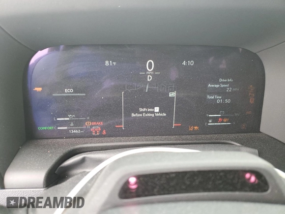 2024 Lexus GX 550 Luxury with VIN JTJVBCDX0R5013269, listed as a Copart auction lot 60641305 with 13,462 mi miles and Salvage title. Bid and sale history available at DreamBid. Image 9.