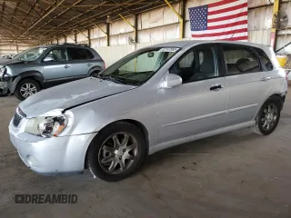2006 Kia Spectra with VIN KNAFE162665365284, listed as a Copart auction lot 52147085 with 139,570 mi miles and Salvage Title. Bid and sale history available at carsss.com. Image 1.