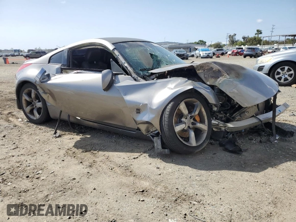 2008 Nissan 350Z Grand Touring with VIN JN1BZ34E08M750981, listed as a Copart auction lot 51760525 with Not Provided miles and Salvage Title. Bid and sale history available at carsss.com. Image 4.