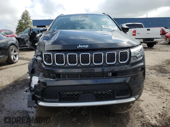 2023 Jeep Compass Limited with VIN 3C4NJDCN7PT519867, listed as a Copart auction lot 55851305 with 18,058 mi miles and Salvage title. Bid and sale history available at DreamBid. Image 5.