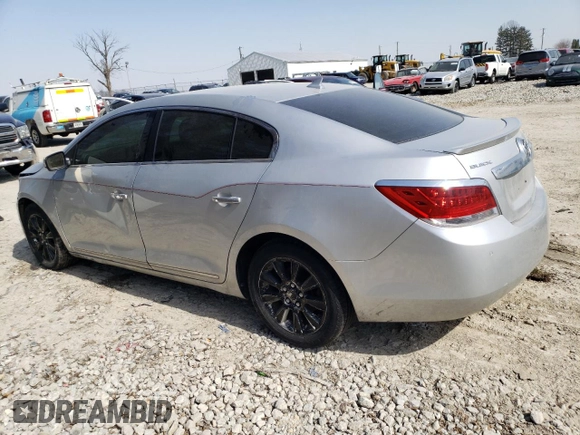 2013 Buick LaCrosse Leather with VIN 1G4GC5ER6DF312784, listed as a Copart auction lot 46216775 with 130,730 mi miles and Salvage Title. Bid and sale history available at DreamBid. Image 2.