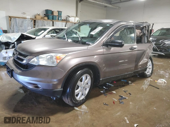 2011 Honda CR-V SE with VIN 5J6RE4H41BL071095, listed as a Copart auction lot 50017575 with 155,820 mi miles and Salvage Title. Bid and sale history available at carsss.com. Image 1.
