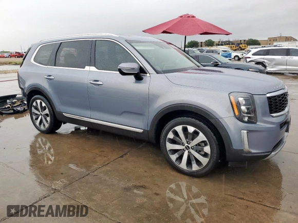 2022 Kia Telluride EX with VIN 5XYP34HC7NG243155, listed as a Copart auction lot 55508125 with 55,033 mi miles and Salvage title. Bid and sale history available at DreamBid. Image 4.