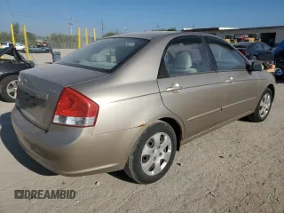 2009 Kia Spectra LX z VIN KNAFE222995618257, wystawiony jako Copart lot #56179025 z przebiegiem 270 087 mil mil oraz Szkoda całkowita • Salvage title. Historia ofert i sprzedaży dostępna na DreamBid. Obrazek 3.